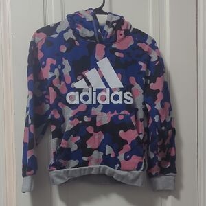 Adidas Kids Hoodie - Blue, Pink, Black Camo